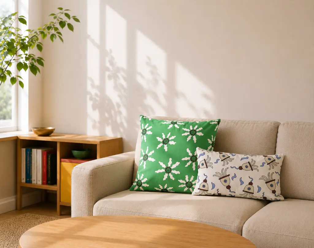 Nathalie Du Pasquier for Garro Éditions - Cushion Cover - Fleurs Une Fleurs Quatre.webp