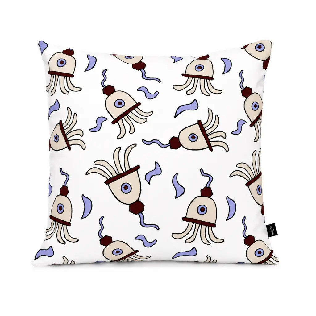 Nathalie Du Pasquier for Garro Éditions - Cushion Cover - 40x40cm Fleurs Quatre.webp