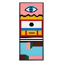 Nathalie Du Pasquier - Silkscreen 36 x 90 - 01 frame.webp