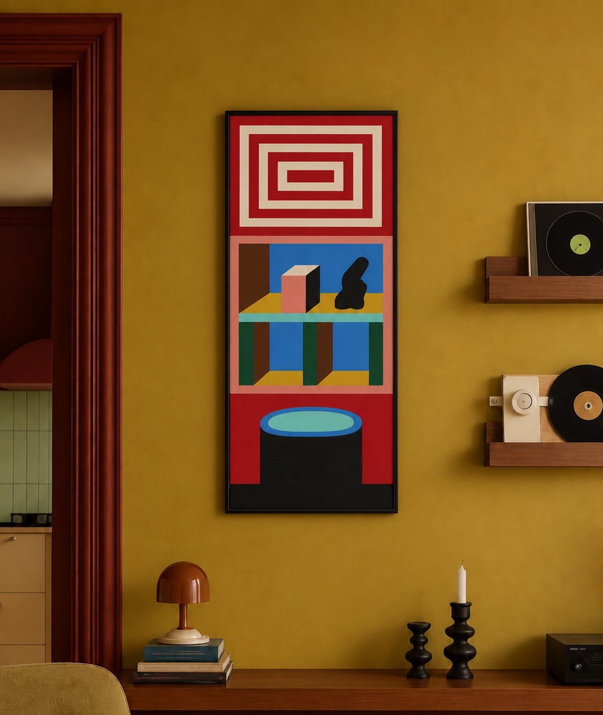 Nathalie Du Pasquier - Silkscreen 36 x 90 - 02 set up.webp