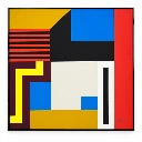 Nathalie Du Pasquier - Silkscreen 45 x 45 - 01 frame.webp