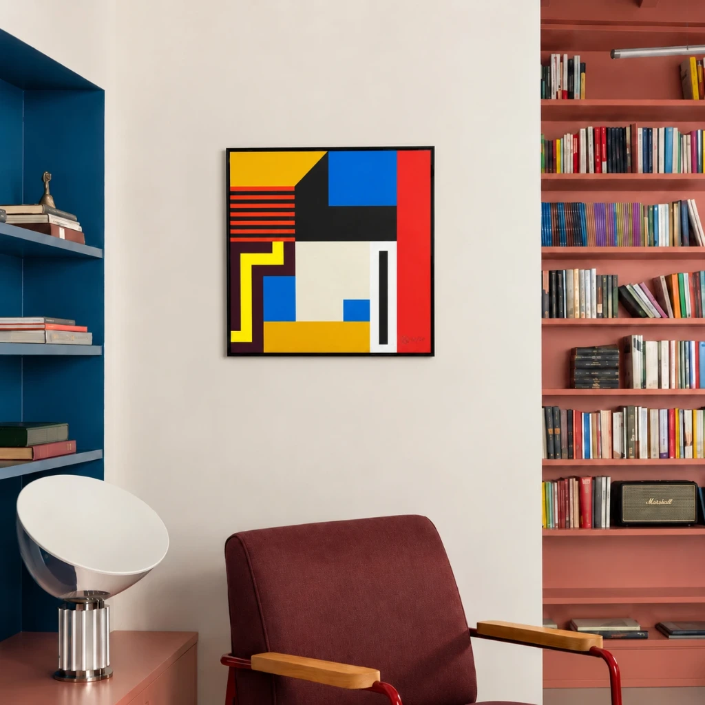 Nathalie Du Pasquier - Silkscreen 45 x 45 - 01 set up.webp