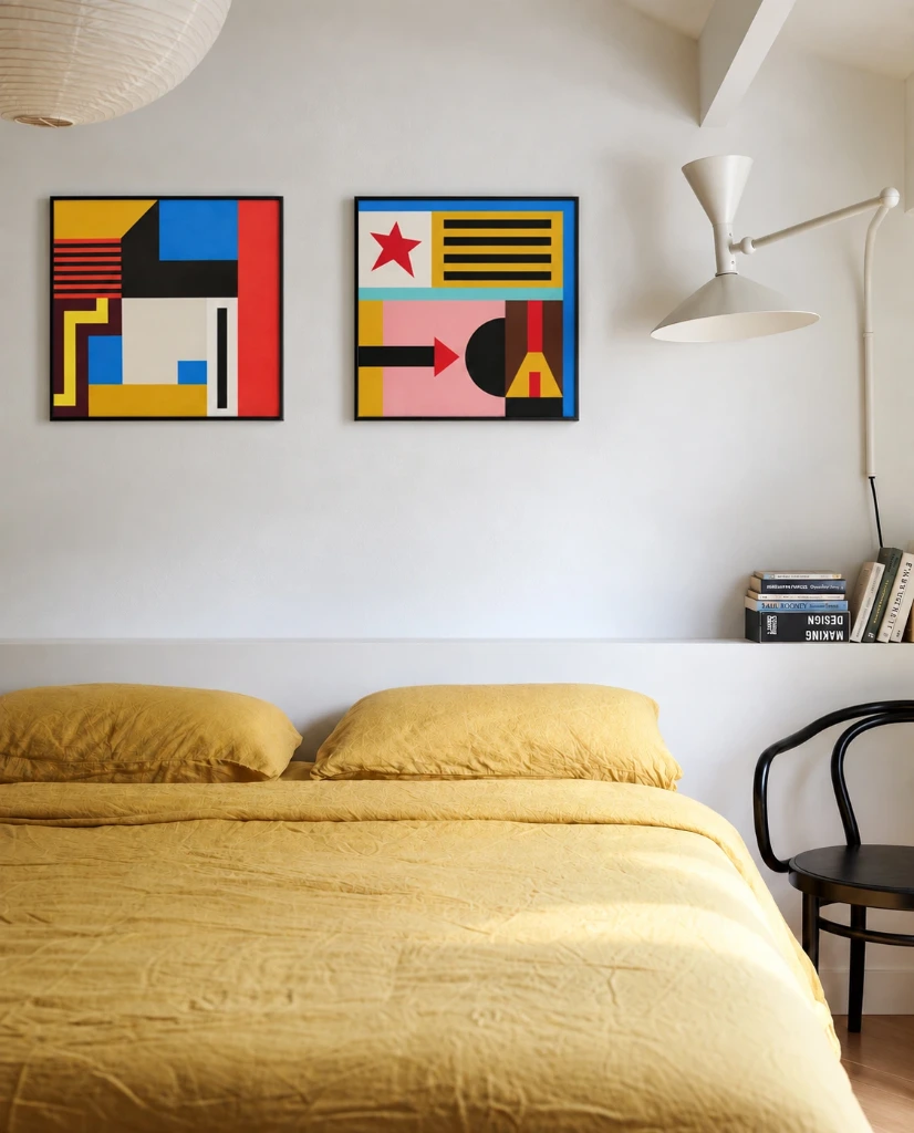 Nathalie Du Pasquier - Silkscreen 45 x 45 - set up couple.webp