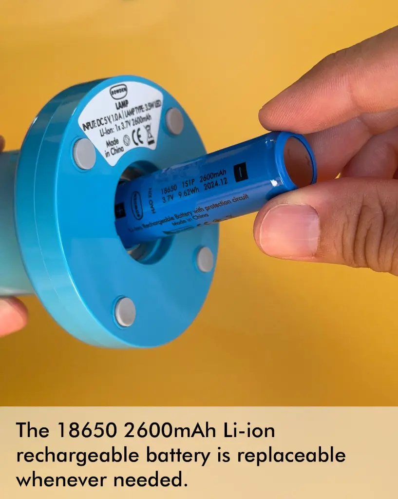 SOWDEN - DUAL FUNCTIONALITY LAMP PL1 battery.webp
