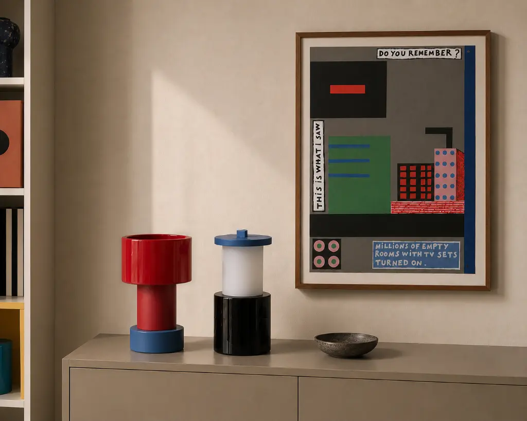 Nathalie Du Pasquier for Memphis - Vase Rovere Tiglio.webp