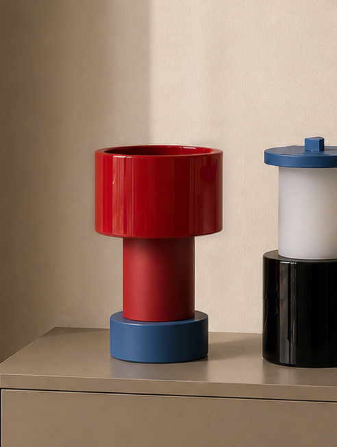 Nathalie Du Pasquier for Memphis - Vase "Rovere"