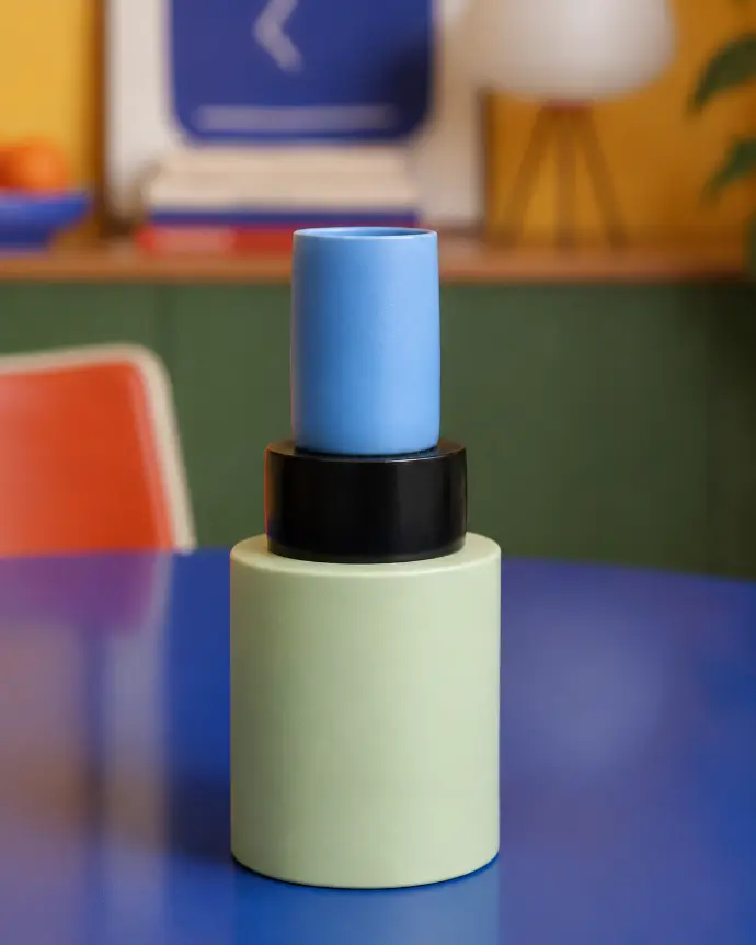 Nathalie Du Pasquier for Memphis - Vase "Ebano"