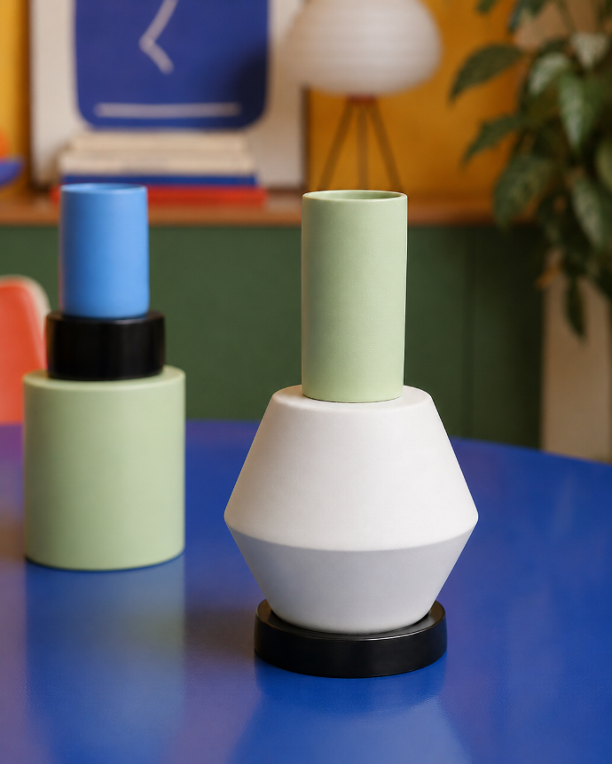 Nathalie Du Pasquier for Memphis - Vase "Ulivo"