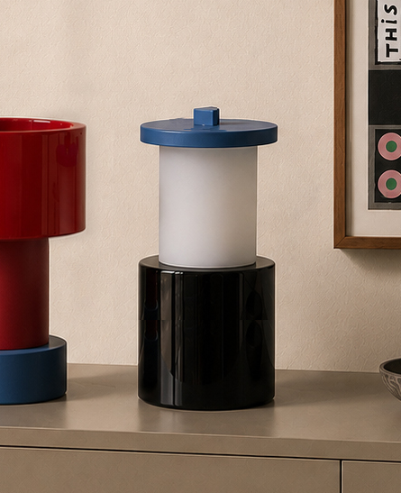 Nathalie Du Pasquier per Memphis - Vaso "Tiglio"
