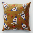 Nathalie Du Pasquier for Garro Éditions - Cushion Cover - 40x40cm "Fleurs Trois"