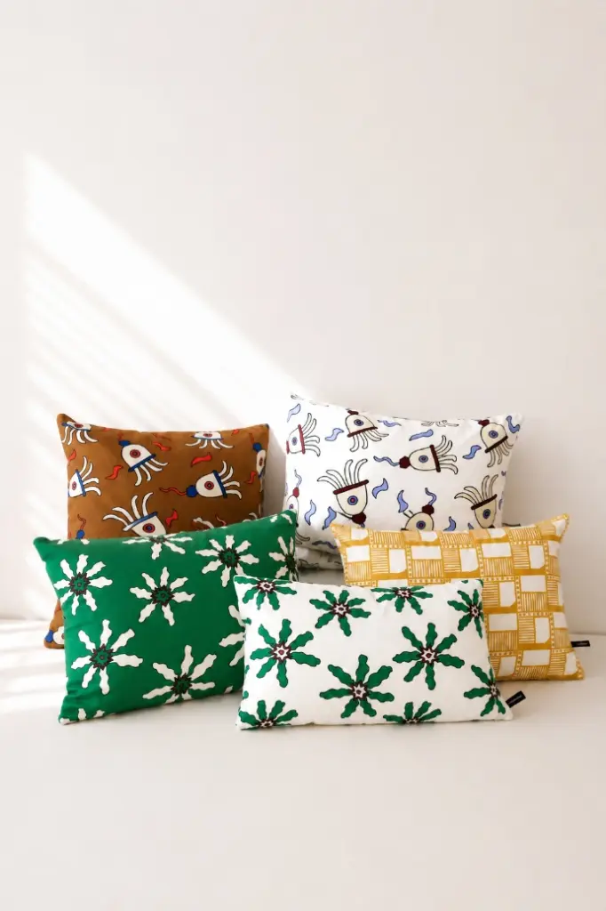 Nathalie Du Pasquier for Garro Éditions - Cushion Cover (Fleurs Une 30 x 50)