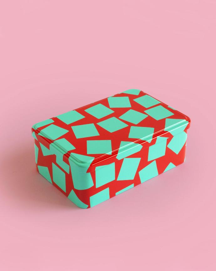 [S097.01] Rectangular Tin (Red & Green)