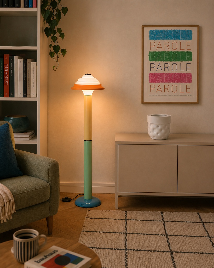 Lampada da terra in silicone – Sowden FL4 EU/UK