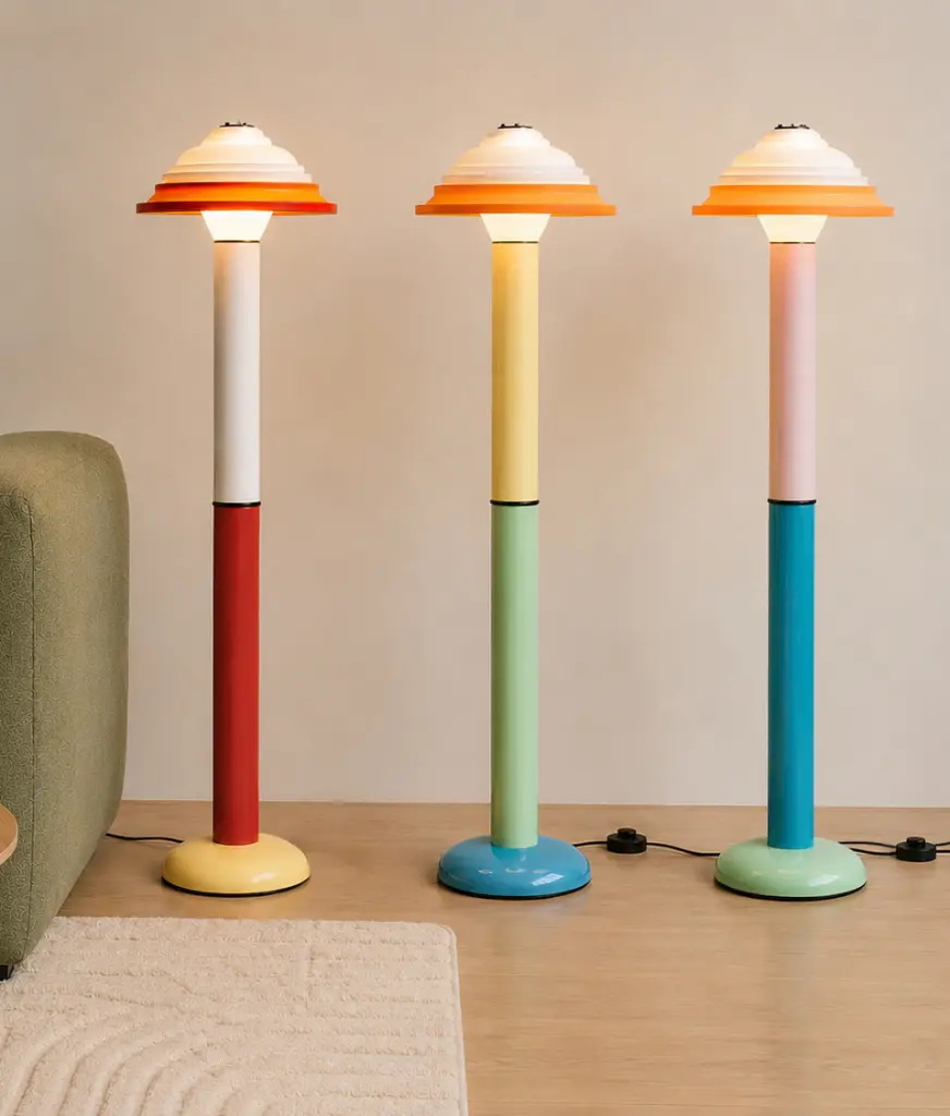 Lampada da terra in silicone – Sowden FL4 EU/UK