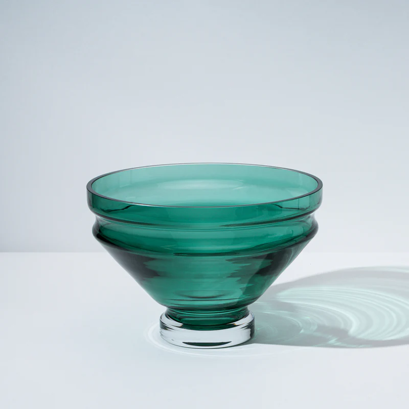 raawii - Relæ - glass bowl - large - bristol green