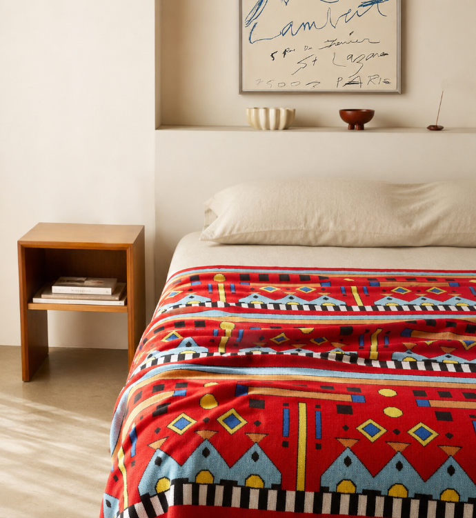 George Sowden per ZigZagZurich - Coperta in Lana Merino "K-One"