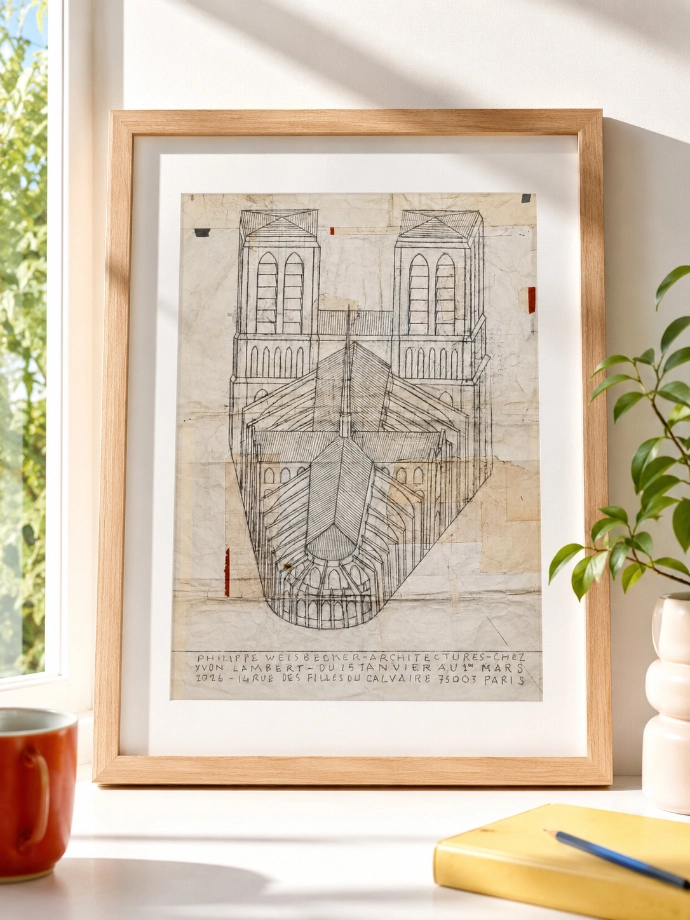 Philippe Weisbecker for Librairie Yvon Lambert - Poster "Architectures"