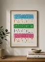 Pierre Charpin for Librairie Yvon Lambert - Poster "Parole Parole Parole"