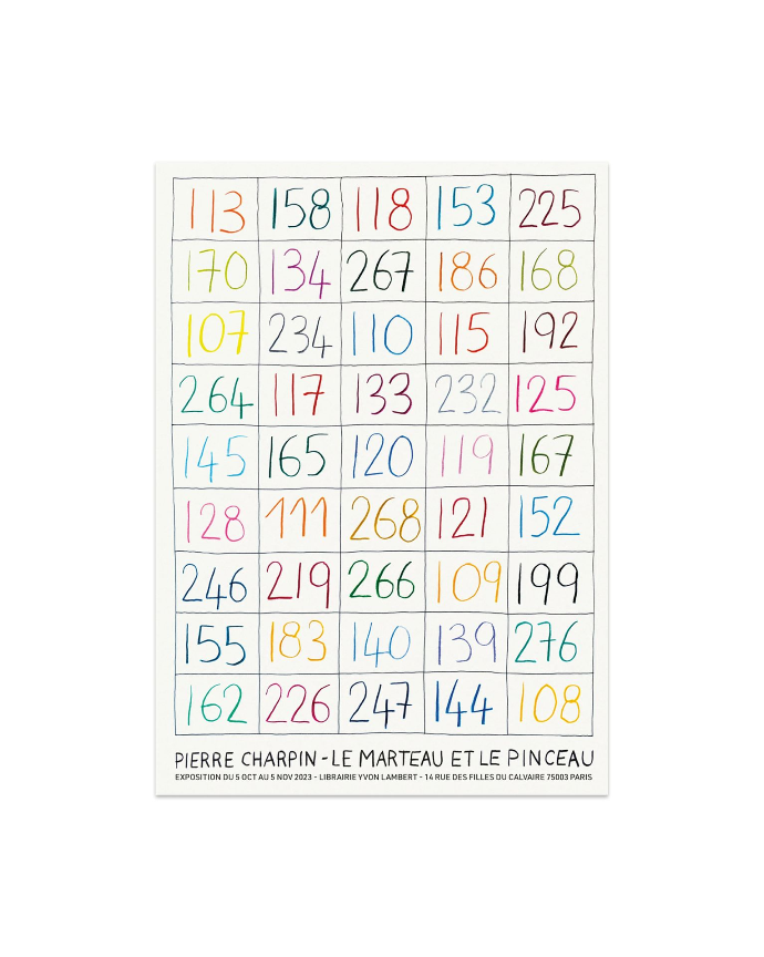 Pierre Charpin for Librairie Yvon Lambert - Poster "Le Marteau et Le Pinceau"