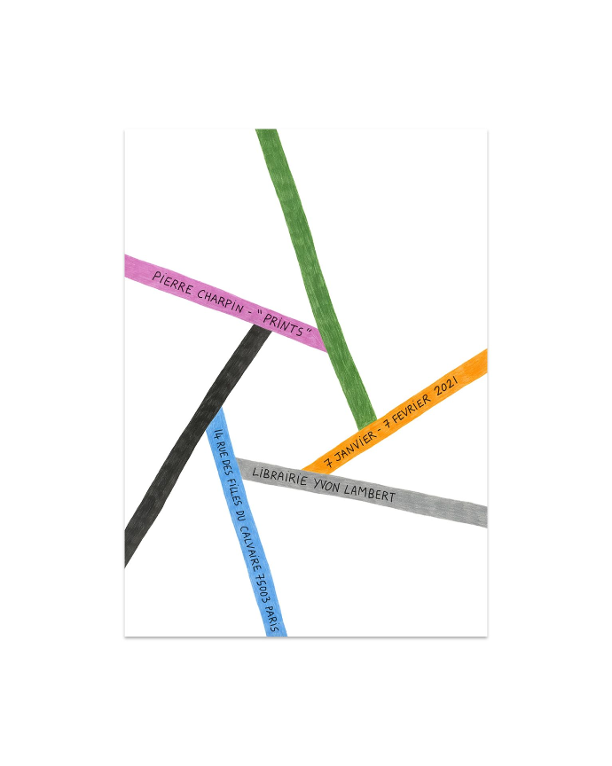 Pierre Charpin for Librairie Yvon Lambert - Poster "Prints, 2021"