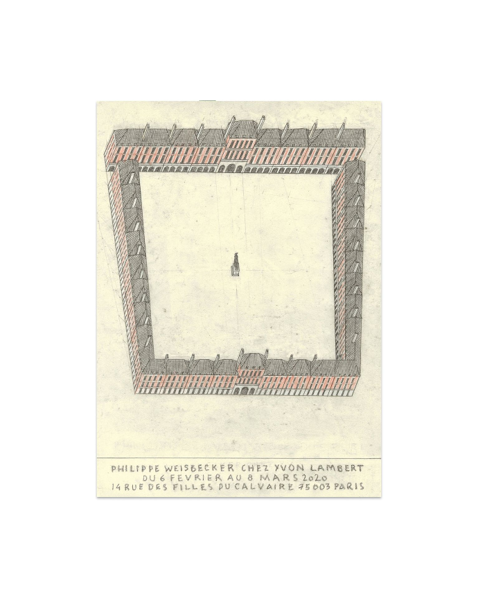 Philippe Weisbecker for Librairie Yvon Lambert - Exhibition Poster 2020