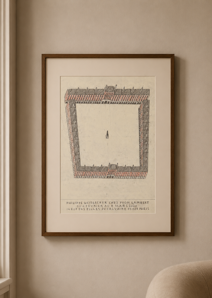 Philippe Weisbecker per Librairie Yvon Lambert - Poster della Mostra 2020