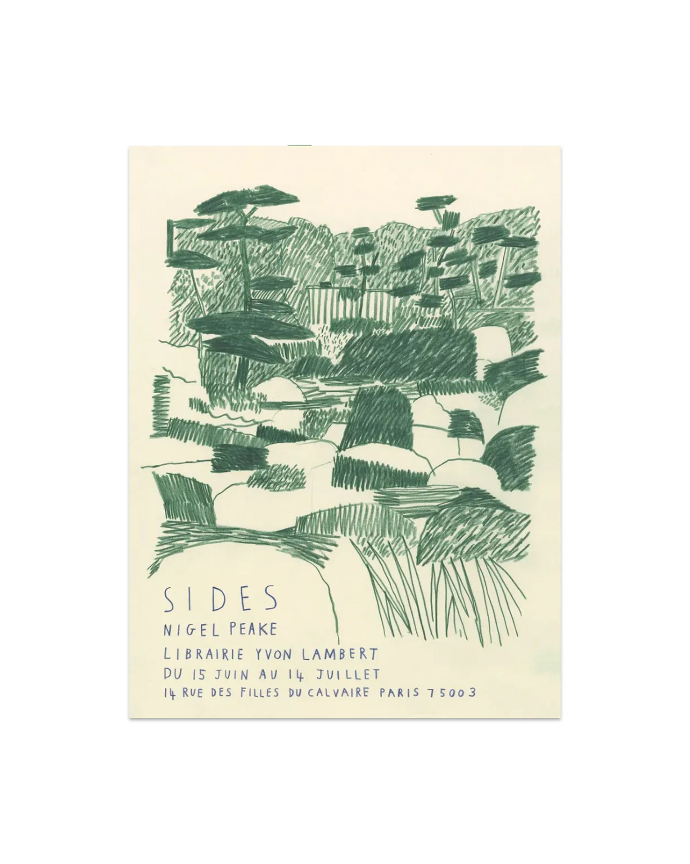 Nigel Peake for Librairie Yvon Lambert - Poster "SIDES"