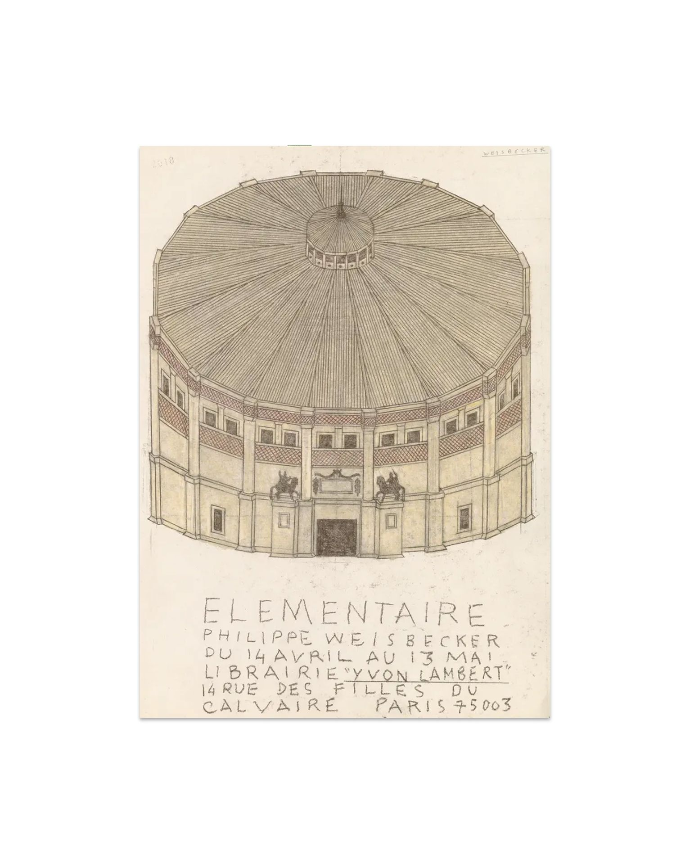 Philippe Weisbecker for Librairie Yvon Lambert - Poster "Élémentaire"