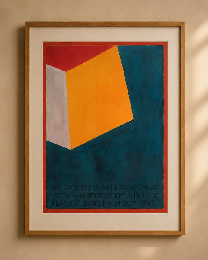 Sol LeWitt per Librairie Yvon Lambert - Poster "Walldrawings, 1987"