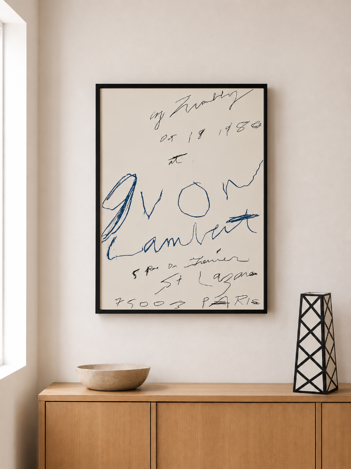 Cy Twombly for Librairie Yvon Lambert - Poster "Print, 1980"